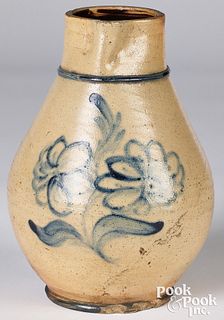 New York stoneware bulbous pitcher, 19th c.