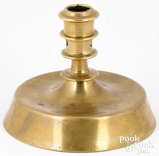 North West Europe brass candlestick, 16th c.