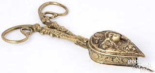 North West Europe cast brass candle snuffer