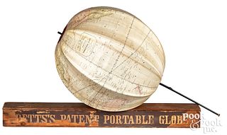 Betts's Portable Terrestrial silk umbrella globe
