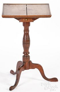 New England cherry candlestand, ca. 1800