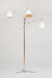 ANGELO LELI / ARREDOLUCE (ATTRIBUTION), THREE-ARM LAMP