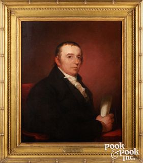 Thomas Sully oil on panel portrait