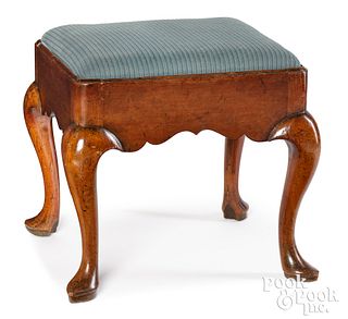 George II mahogany stool, ca. 1750