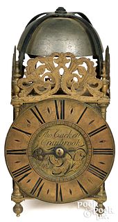 English brass lantern clock, ca. 1700