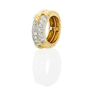 VAN CLEEF & ARPELS DIAMOND & 18K GOLD RING