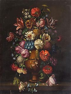 L. Juarez, (Spanish, 20th century), Two works: Floral Still Lifes
