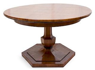 A Biedermeier Table Height 31 x diameter 52 inches.