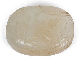 A Chinese Carved Jade Snuff Bottle Height 2 inches.