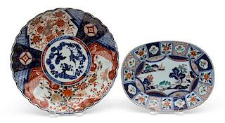 A Japanese Imari Pattern Charger Diameter of largest 12 inches.