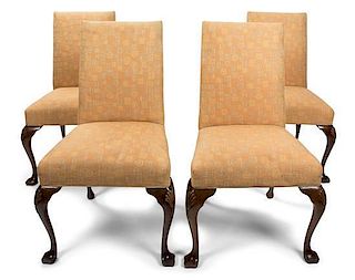 Four Louis XV Style Side Chairs Height 39 inches.