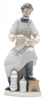 A Lladro Figurine Height 12 3/4 inches.