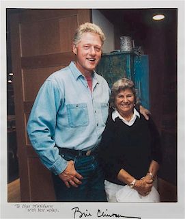 Photo of Olga with Bill Clinton