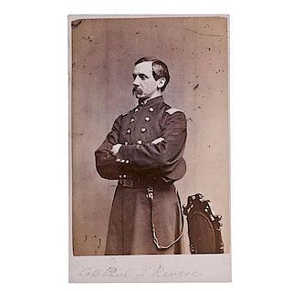 Colonel Paul Revere, 20th Massachusetts, KIA Gettysburg, CDV 