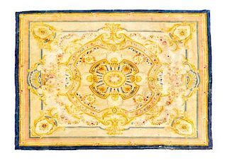 An Aubusson Design Wool Rug 126 x 105 inches
