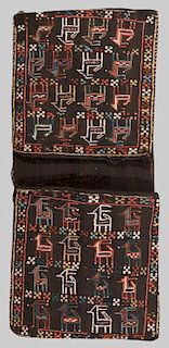 PAIR OF CAUCASIAN EMBROIDERED BAGS