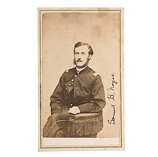 Capt. Samuel B. Noyes, 1st US Veteran Infantry, WIA Gettysburg, CDV 