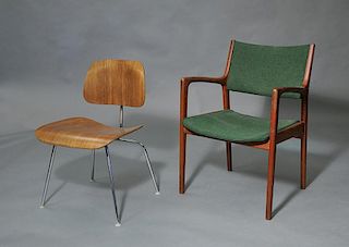 Two designer chairs