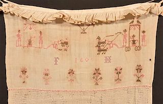 1808 Pennsylvania Cross Stitch Show Towel.