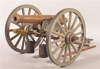 Vintage Civil War Style  Miniature Working Cannon.