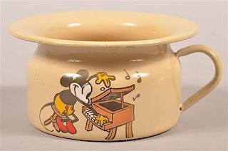German Mickey Mouse Child's Enameled Chamber Pot.