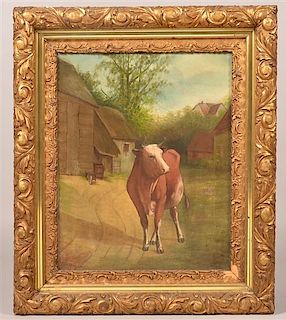 Cow Painting by C.H. Marks.