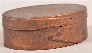 Antique Oval Bentwood Pantry Box.