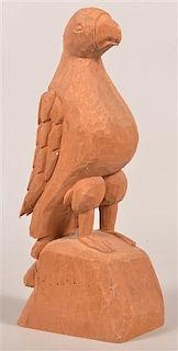 Lester Breininger Carved Pine Schimmel Type Eagle.