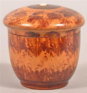 Pennsylvania 19th Cent. Maple Treenware Spice Canister.