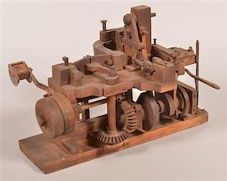 19th Century Wooden Mechanical Salesmen Sample.