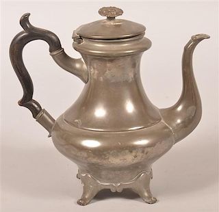 Broadhead & Atkins Pewter Teapot.
