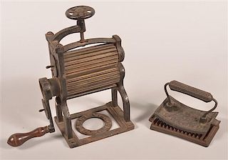 Two Antique Fluting Irons.