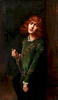 FRENCH PAINTING OF JOAN OF ARC, LA BOULAYE