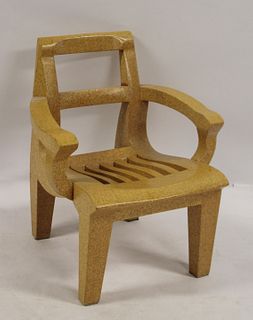 Kevin Walz Signed Cork Chair.