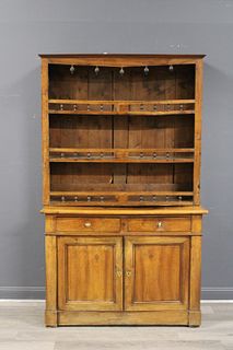 18th Century Continental Step Back Cabinet.