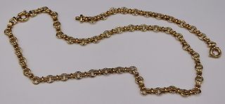 JEWELRY. 2 Pc. CIT 14kt Gold Necklace and Bracelet