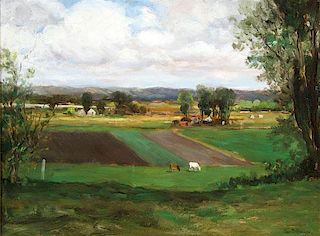 LANDSCAPE PAINTING, CHARLES PAUL GRUPPE
