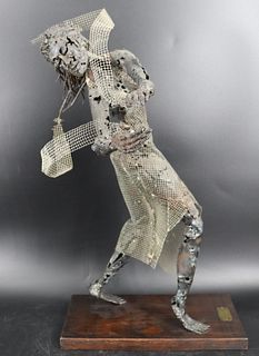 B. Cheirif Brutalist Figural Sculpture