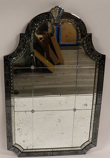 Vintage And Quality Arch Top Venetian Mirror