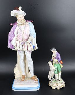 Two European Porcelain Figures.