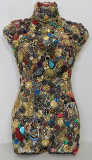 Vintage Bejeweled and Decorated Torso.