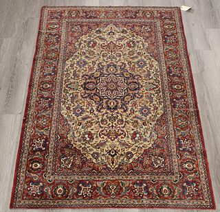 Antique And Finely Hand Woven Tabriz Style Carpet