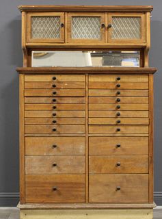 Antique Dental Cabinet With Multi Drawers.