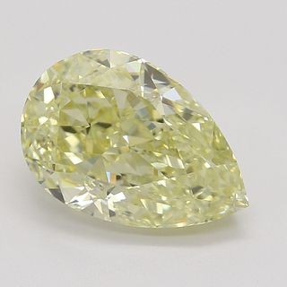 2.13 ct, Natural Fancy Yellow Even Color, VVS1, Pear cut Diamond (GIA Graded), Appraised Value: $55,300 
