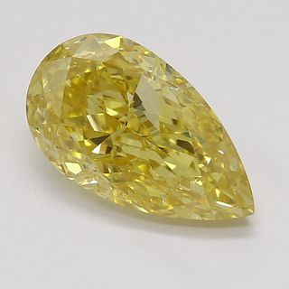 2.03 ct, Natural Fancy Deep Yellow Even Color, SI1, Pear cut Diamond (GIA Graded), Appraised Value: $73,800 