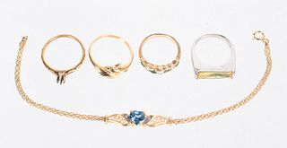 A Group of Gold Estate Jewelry