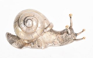 A Buccellati .800 Silver Snail