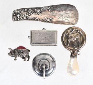 A Group of Small Silver Objects