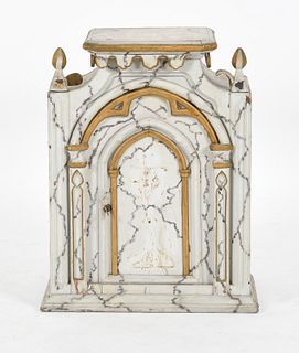 Continental Baroque Style Painted Table Cabinet