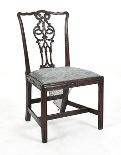 George III Mahogany Side Chair, Possibly Irish
